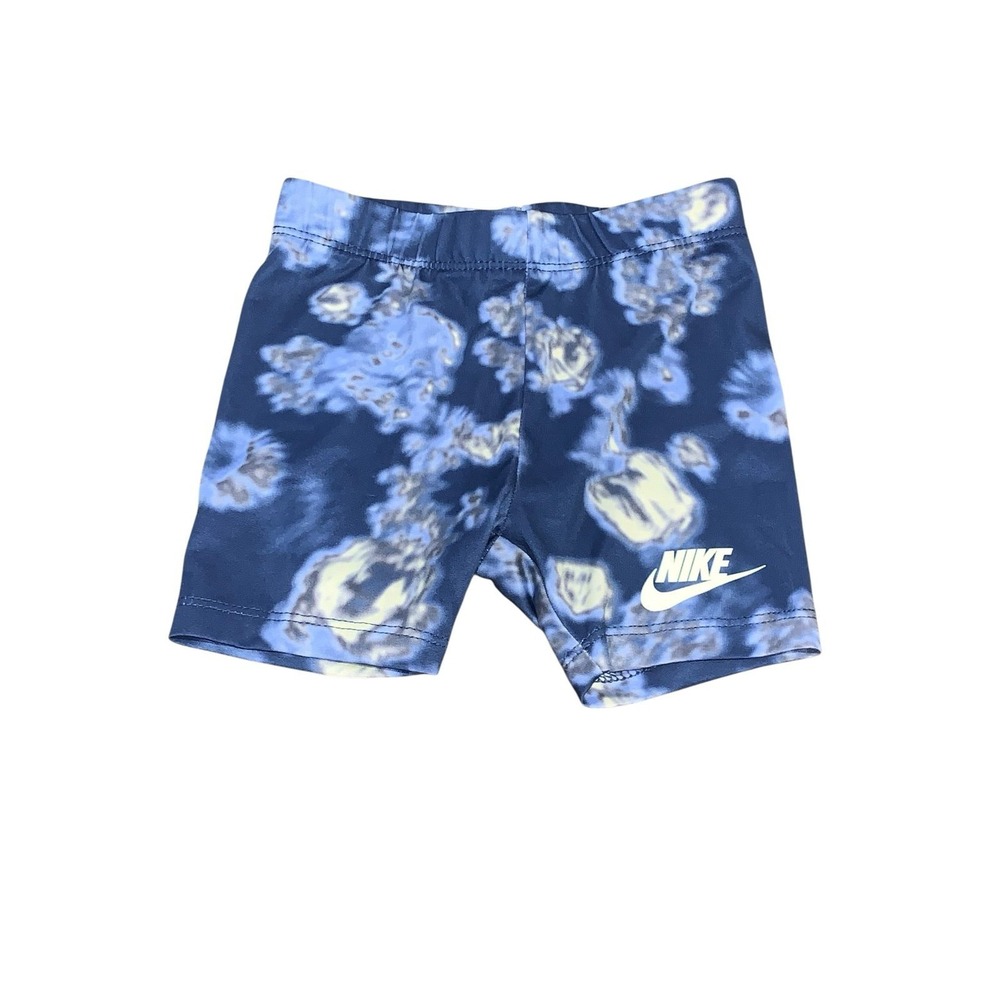 Nike Toddler Girls Tie Dye Bike Shorts Blue Volt Green Size‎ 2T Activewear